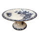Antique White Porcelain Cake Dish Compotier Vintage Flower Decor