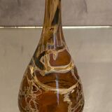 Soliflore vase in tinted glass with marbled decoration Murano Venice