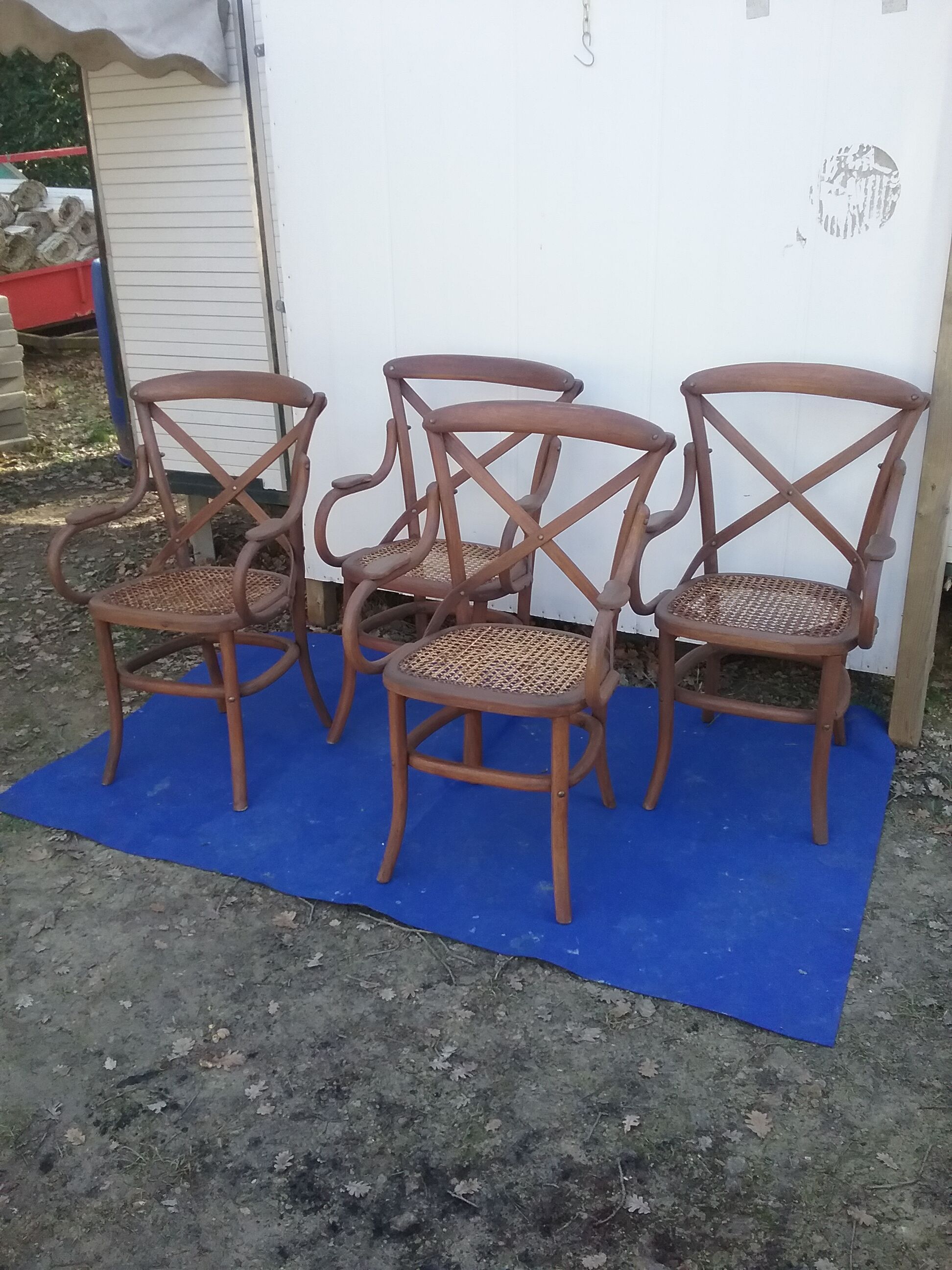 4 bistro armchairs