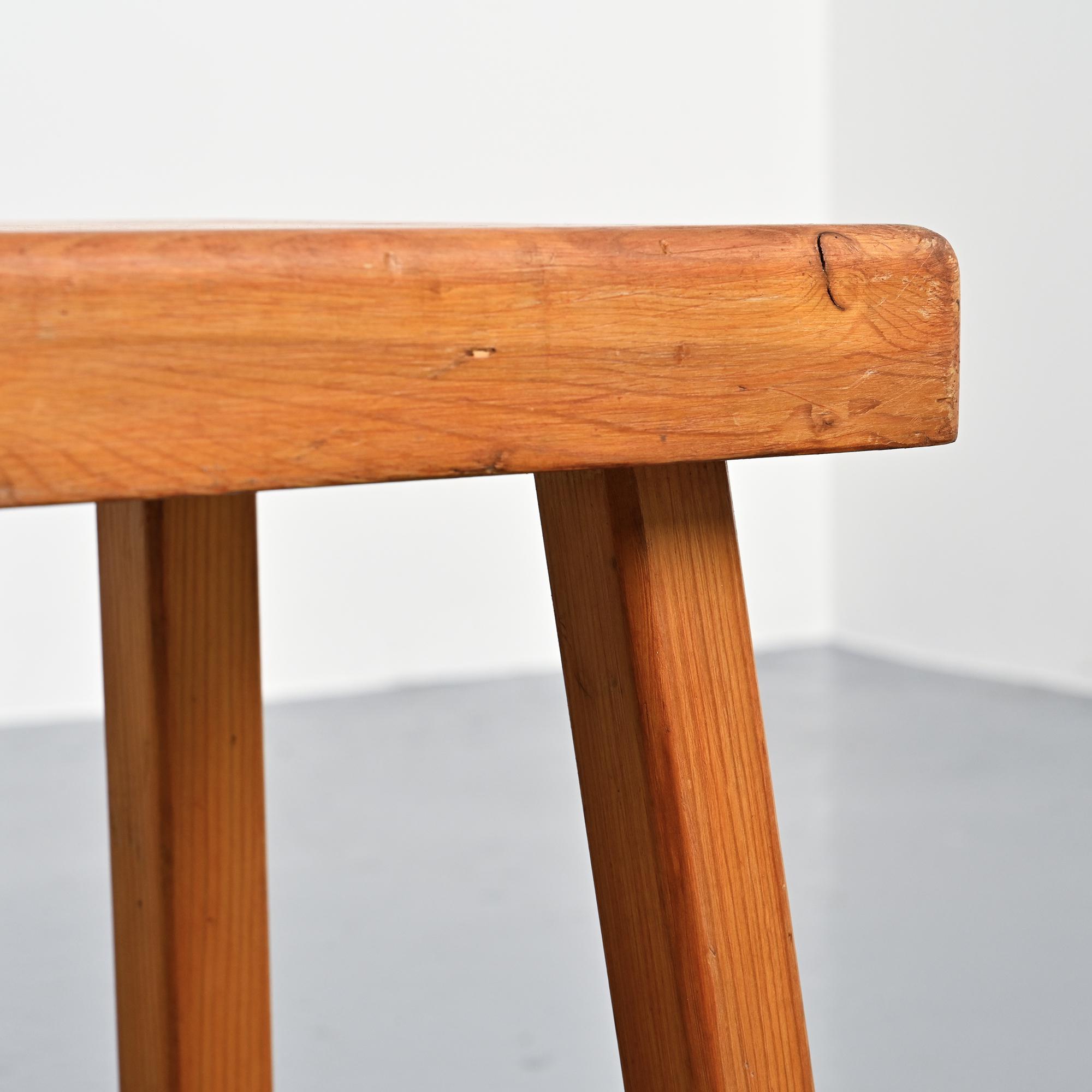 Vintage stool by Charlotte Perriand, Les Arcs, France