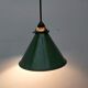Old enamelled sheet metal lamp