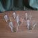 Lot de six verrines
