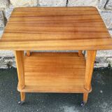 Serving trolley, TV table, varnished wood, 1950s