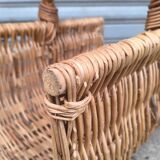 Wicker log basket 1970