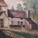 Vintage French oil painting, signed Levergne, 1958