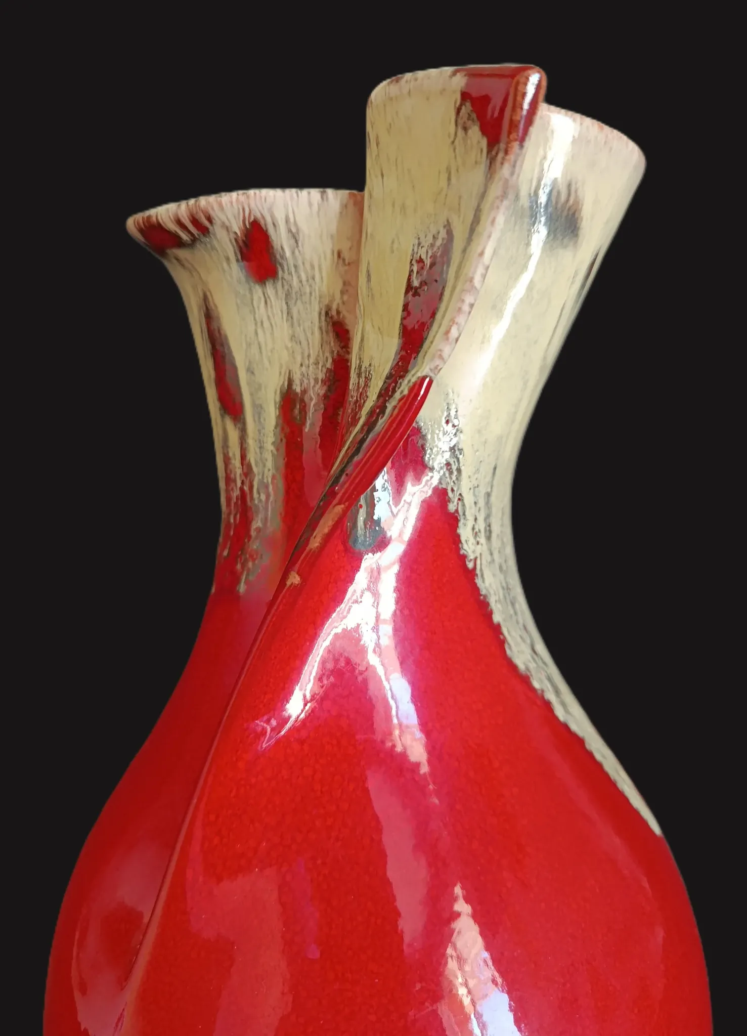 Art Deco ceramic vase by Manuel Garcia Arroyo