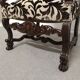 Pair of ceremonial armchairs in blackened oak, France late 18th century.