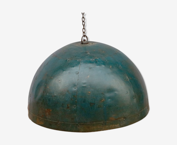 Suspension métal avec son coloris bleu-vert d'origine