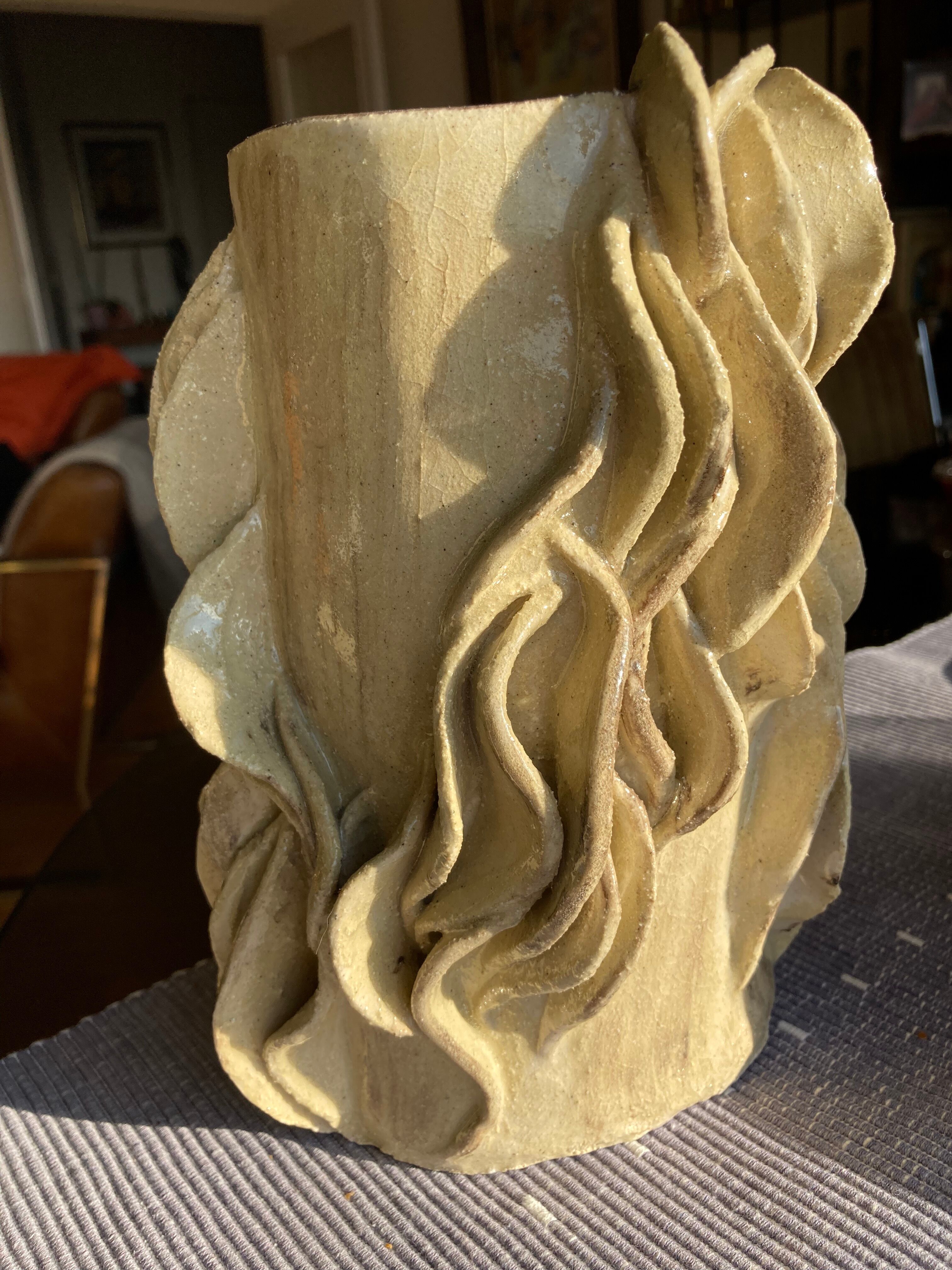 Vase en terre cuite émaillé