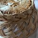 Large vintage woven wicker basket