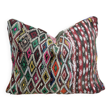 Vintage Moroccan Berber wool cushion cover