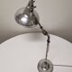 Articulated industrial lamp, nickel-plated, Houillon Nancy,