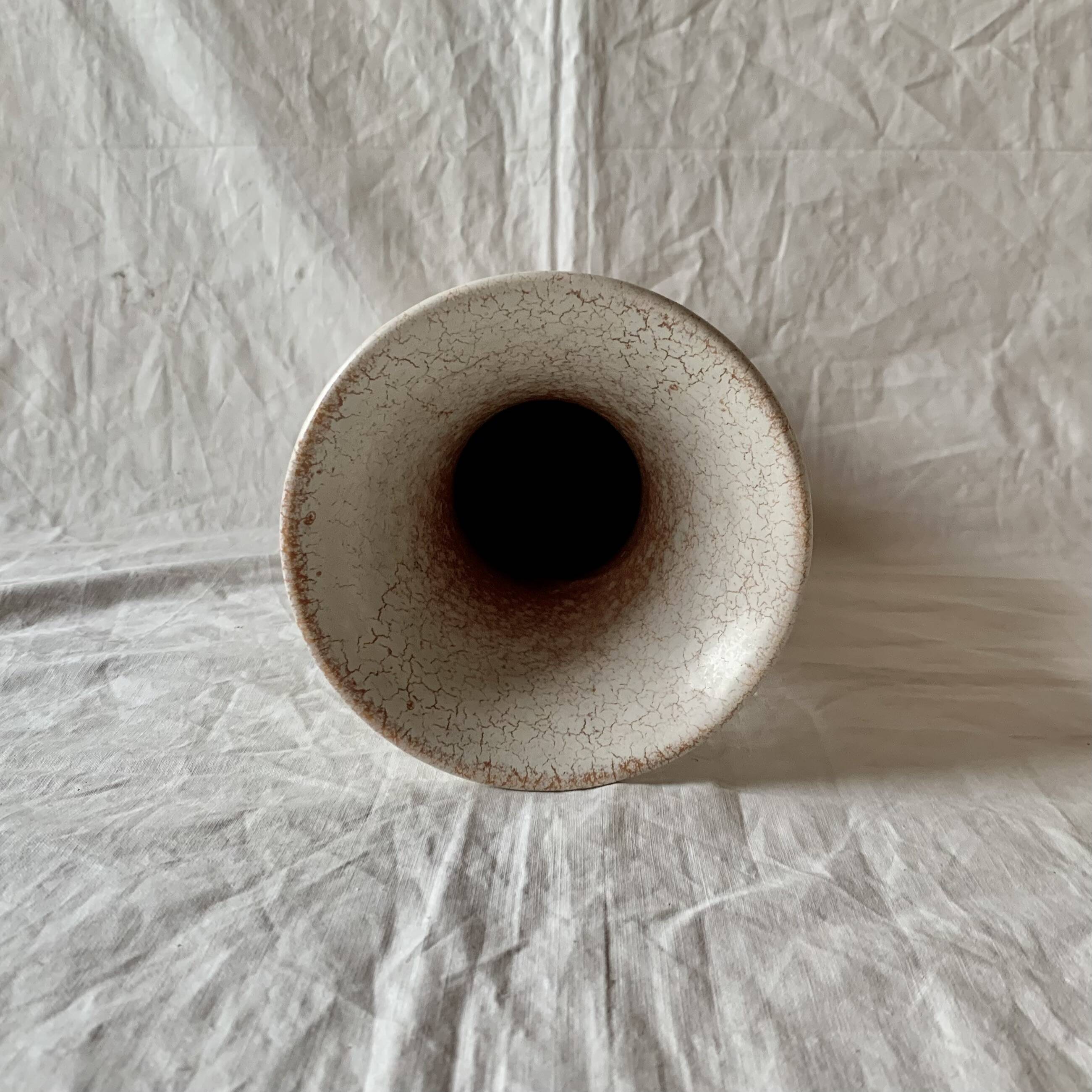 Vintage off-white ceramic vase - Model 985 32 - West Germany