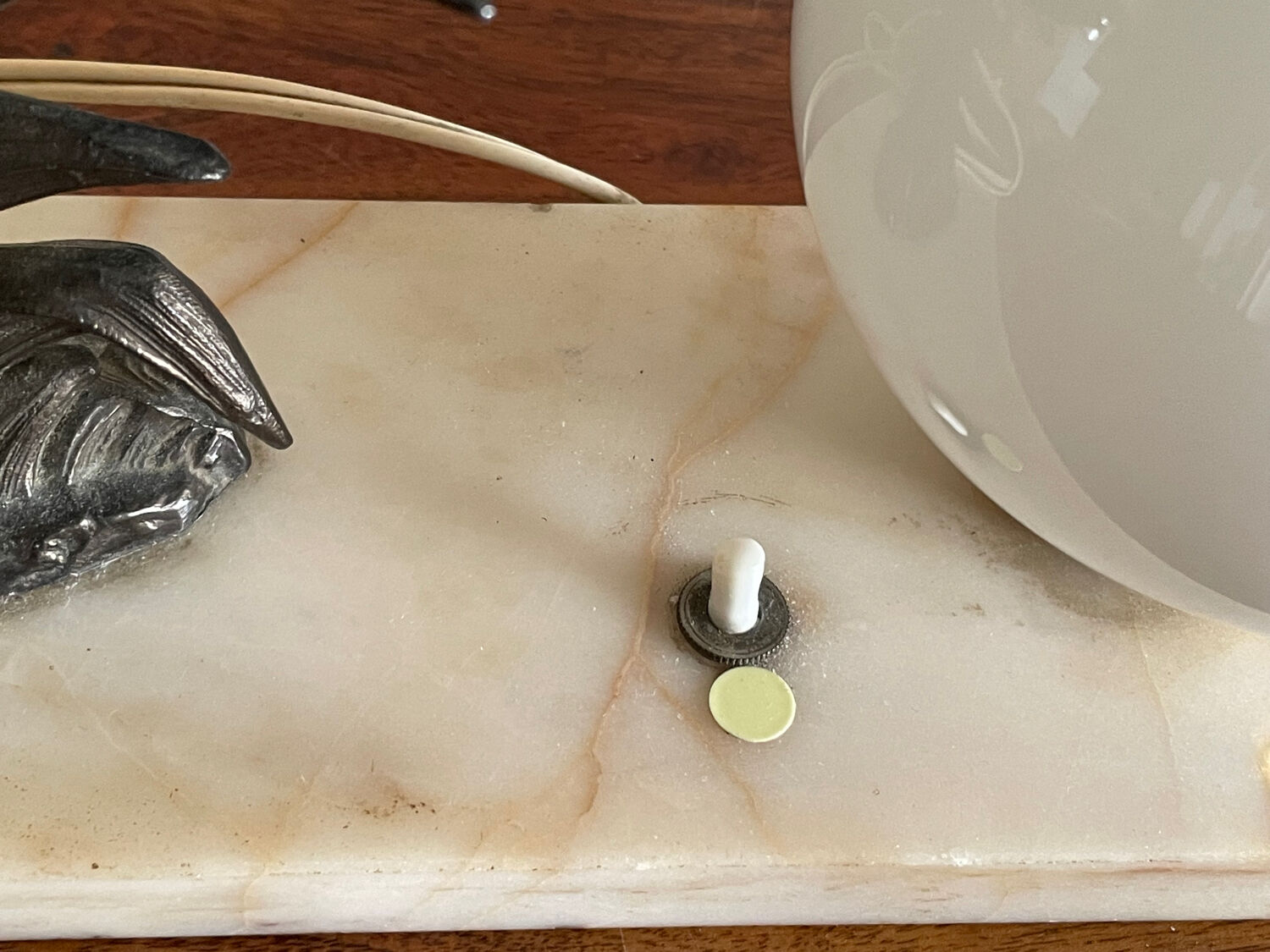 Art Deco swallow lamp