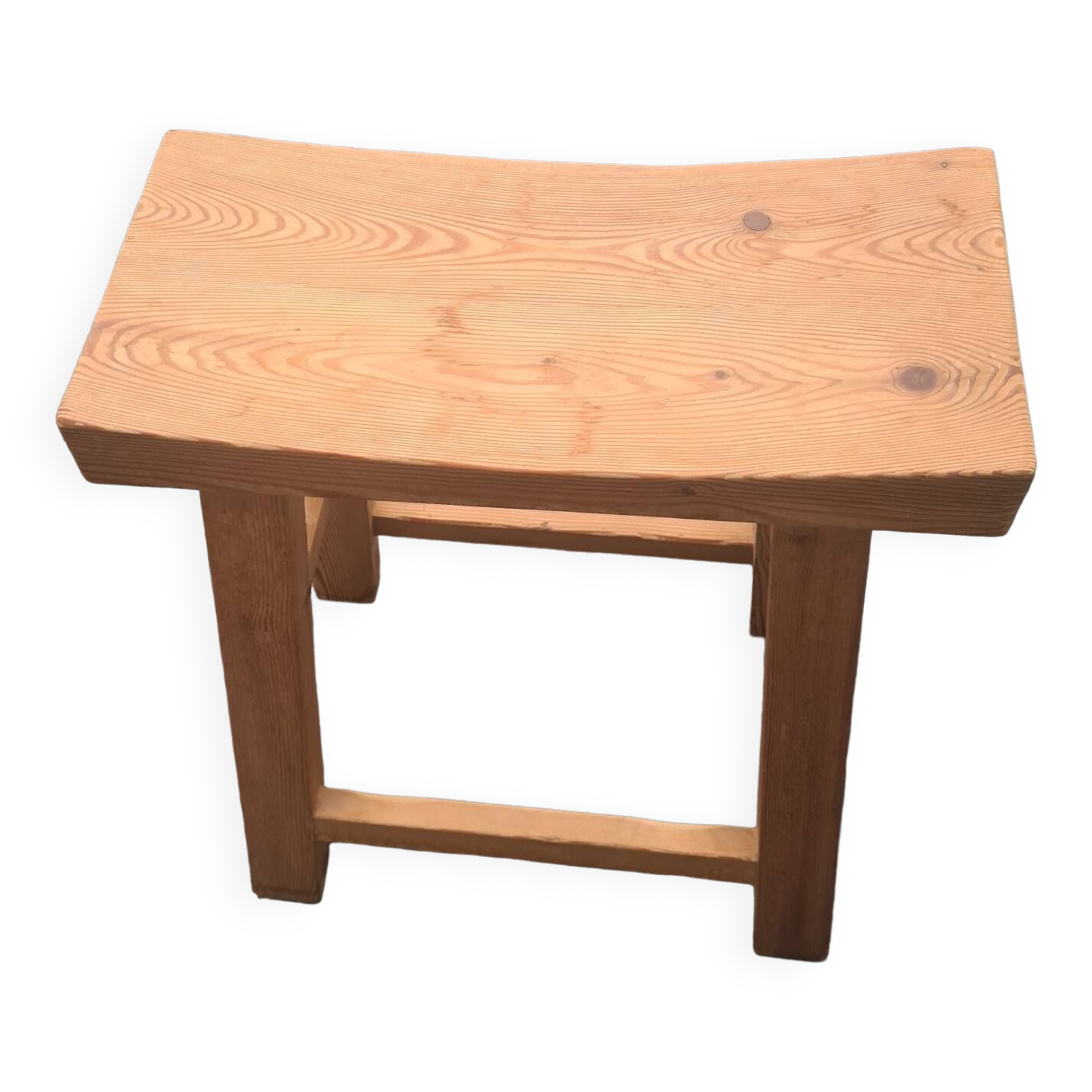 Solid pine stool