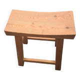 Solid pine stool