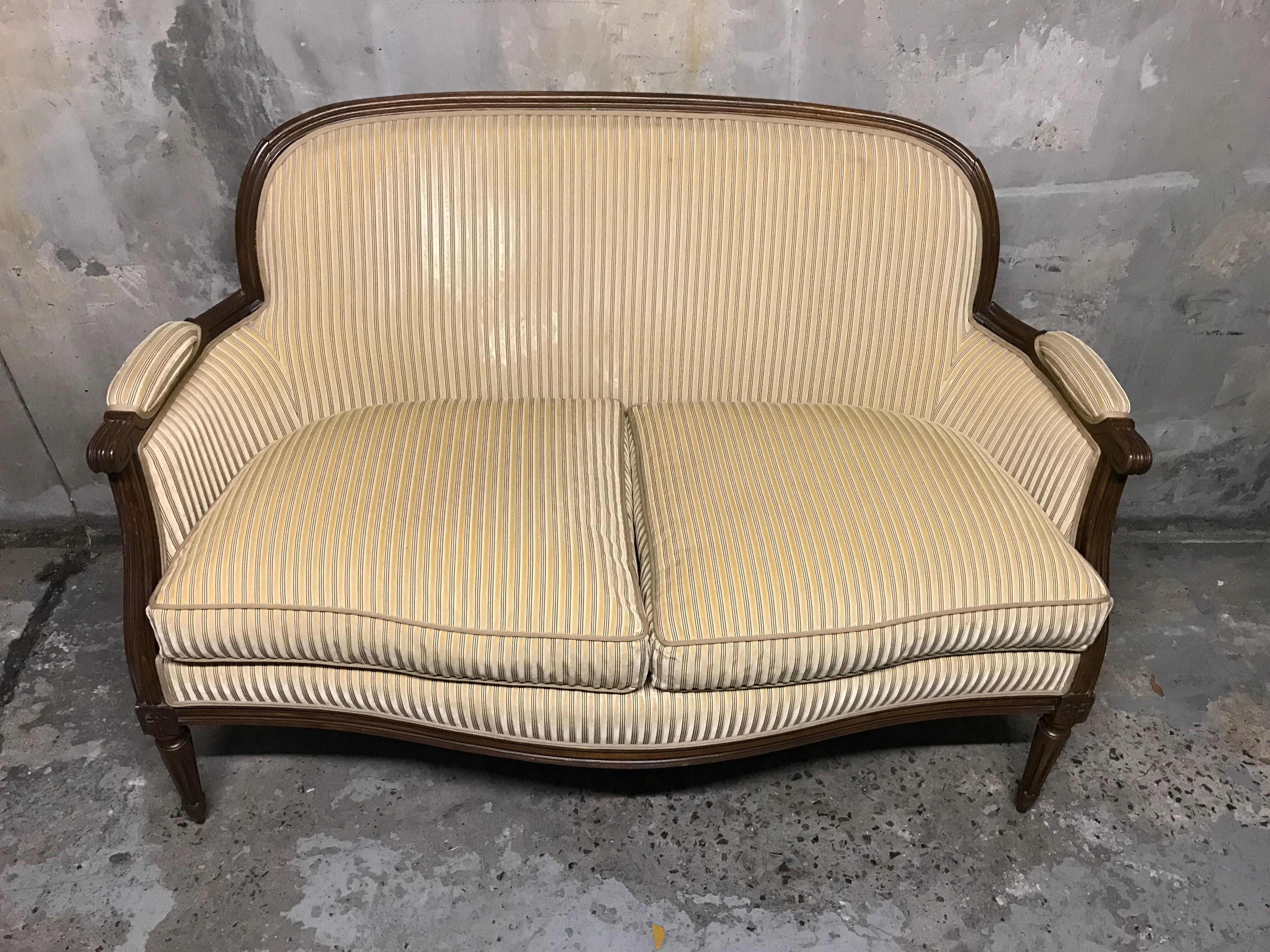 Sofa / seat Louis XVI Velvet
