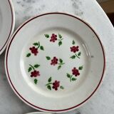 5 assiettes Lunéville Rosine