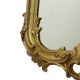Miroir ancien français doré de style baroque du XIXe siècle 148 cm