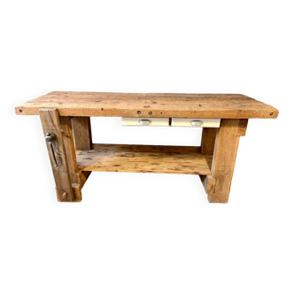 Old wooden workbench, renovated