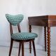 Mid-Century heart-shaped armchair in Amuleto green velvet, Europe, 1960s