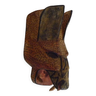 Popular art Hand-carved Jaguar mask Guatemala