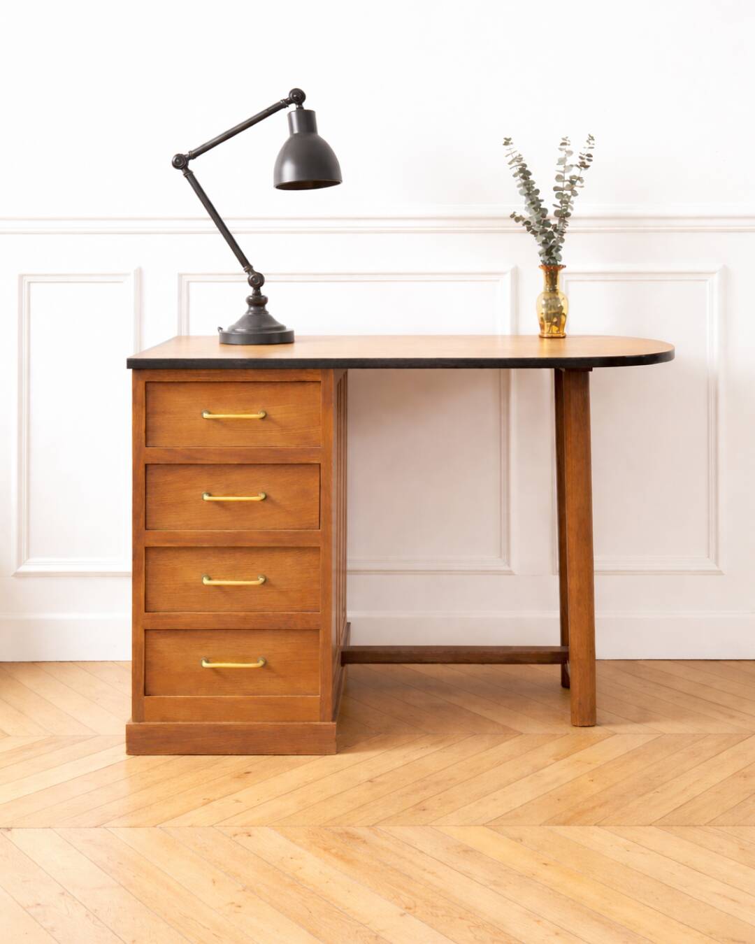 Renovated vintage reversible desk, 1950s-60s.