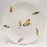 Set of 6 flat plates “Digoin Sarreguemines / La Fontaine model”