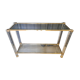 Console Pierre Vandel en lucite et alu doré
