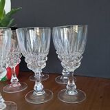 6 new crystal wine glasses from Arques, Pompadour model