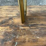 Vintage mirror in gilded and pearl wood 27x35cm