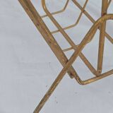 Vintage vinyl magazine rack