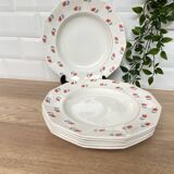 Set of 6 Porcelor Ceranord earthenware soup plates