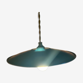 Suspension lamp in enamelled sheet metal