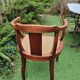 Wooden and cane office chair
