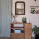 Old small workshop furniture made of wood.