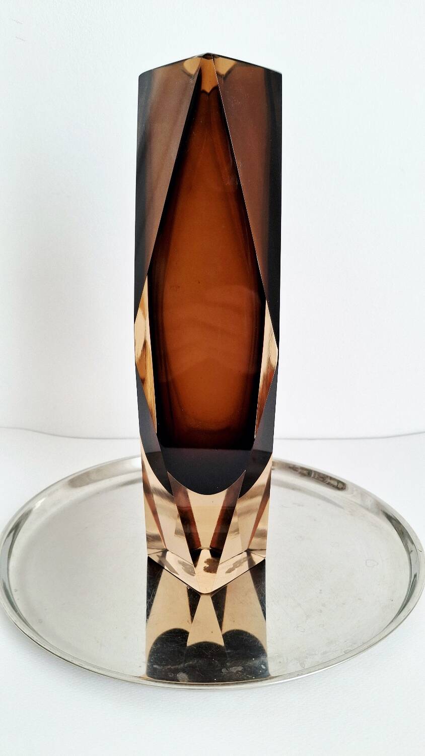 Sommerso Vase 1960s, atttibuted to Flavio Poli