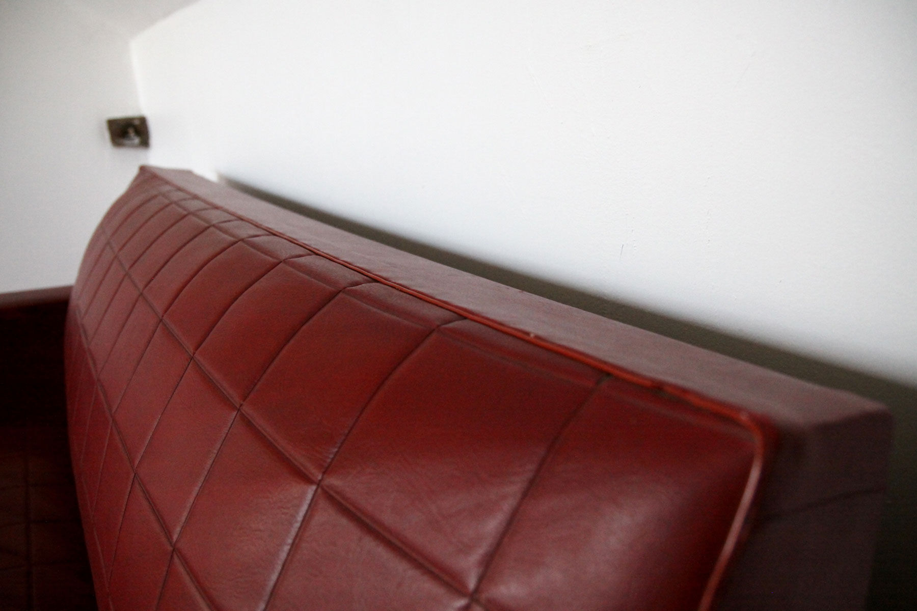 Red vintage sofa bed