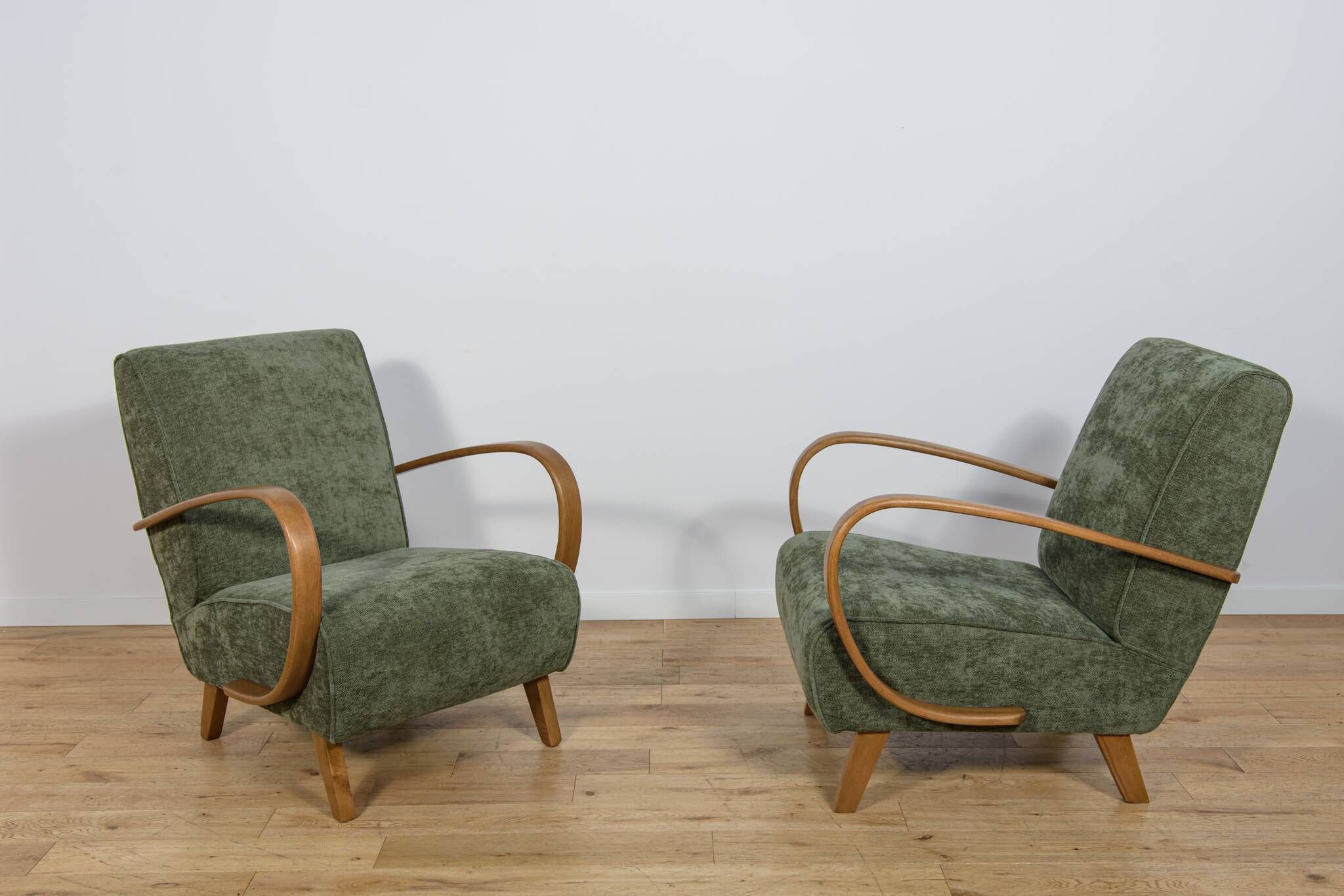Model H 410 Armchairs by Jindřich Halabala for Up Závody, 1930s, Set of 2
