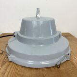 Grey Industrial Cast Aluminium Pendant Lamp, 1980s