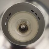 Mushroom lamp 70s glass and metal