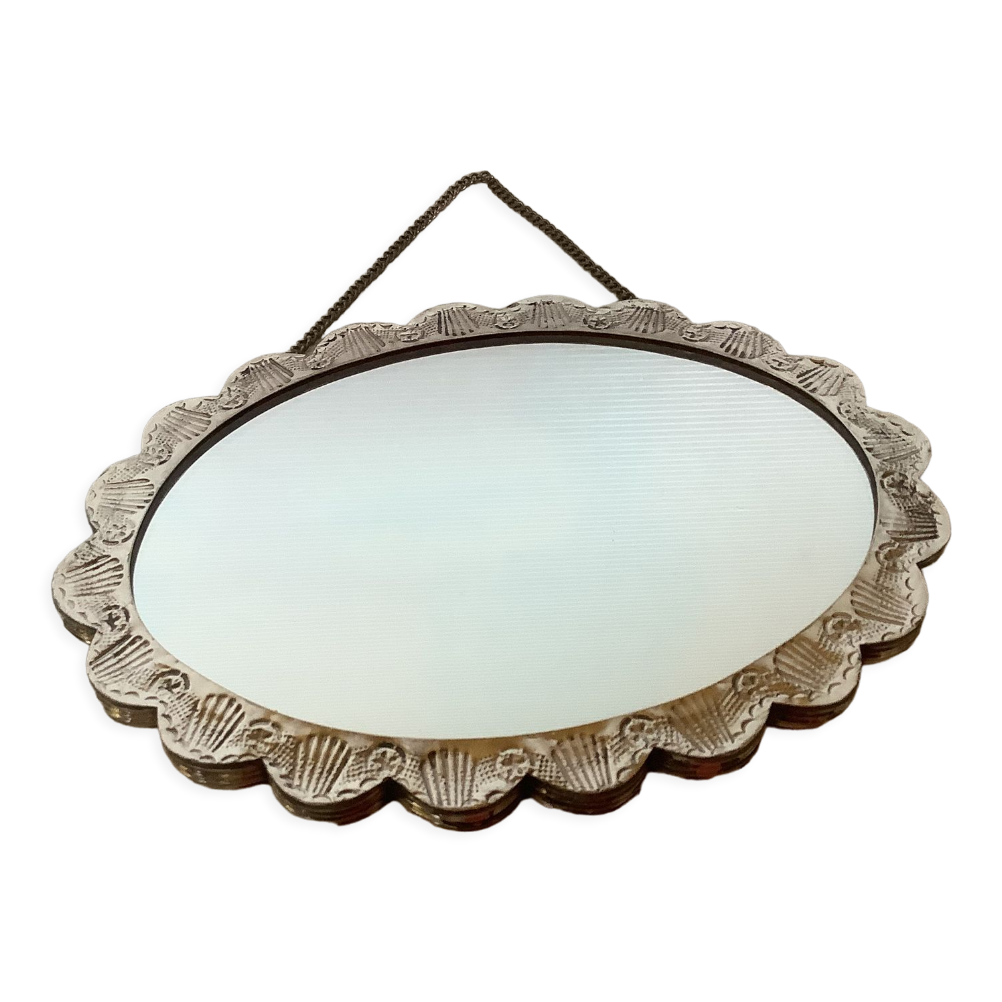 Bridal turkish mirror in silver