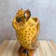 Vintage zoomorphic pitcher in glazed ceramic – Owl