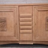 Buffet dresser sideboard bleached oak 1940 art deco