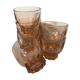 Set de 6 verres à eau rose art déco