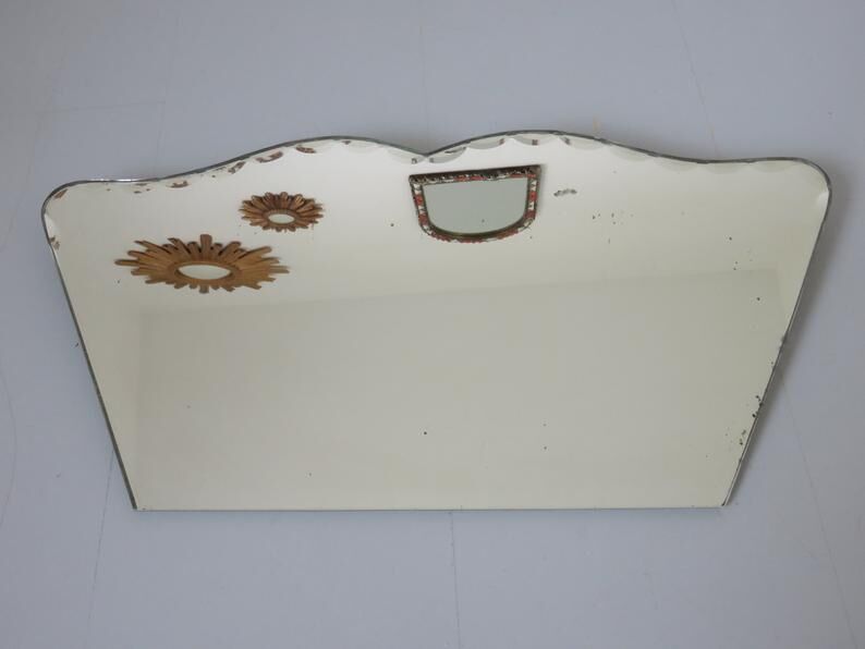 Mirror beveled art deco free form 40/50