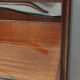 High-Quality Walnut Chest of Drawers with a Thick Glass Top, Italy