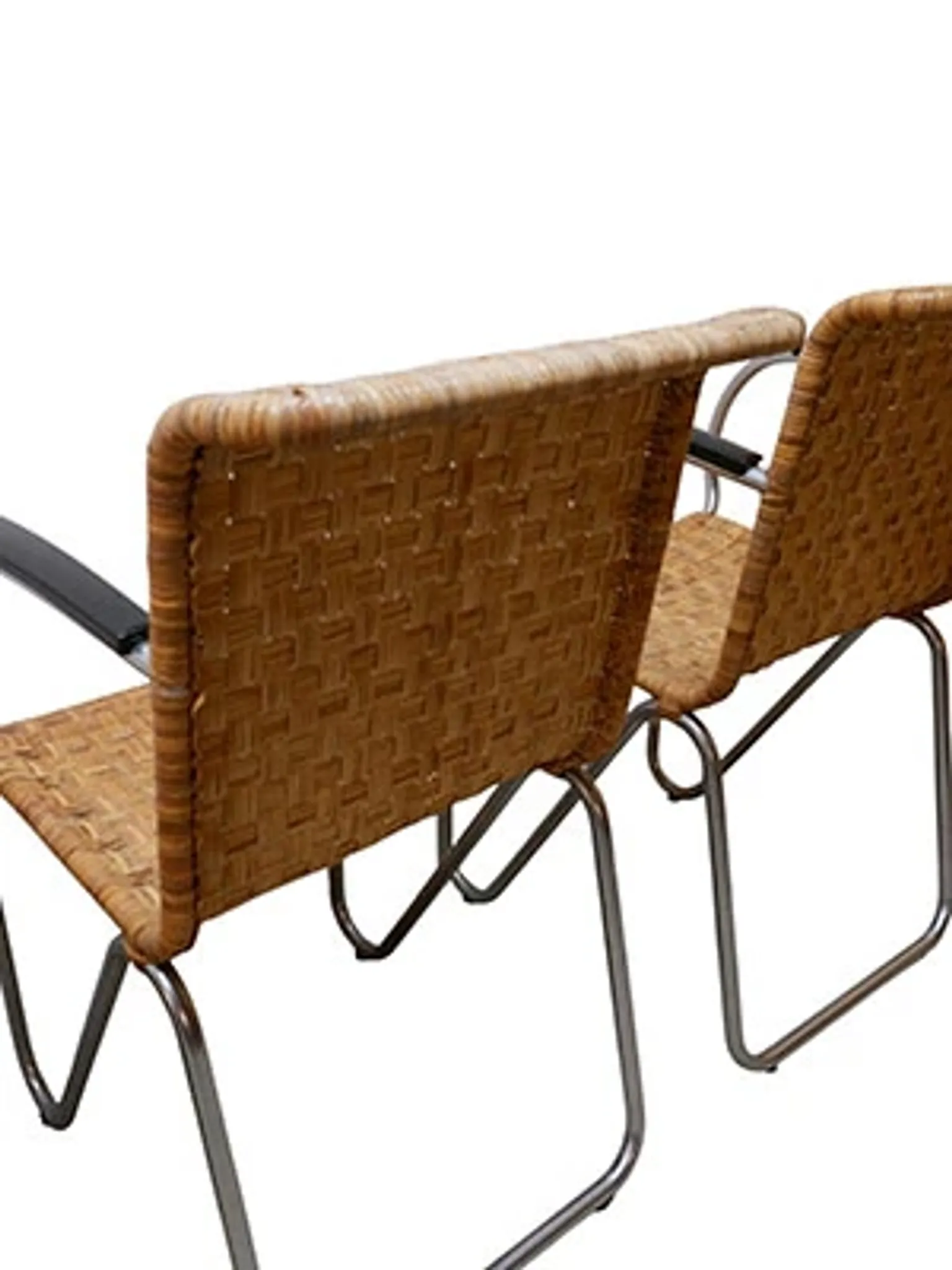 Set of 4 Gispen Diagonal chairs, 1930s