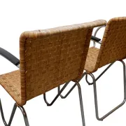 Set of 4 Gispen Diagonal chairs, 1930s