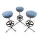 Vintage industrial barstools Ice blue 'Minimalism'